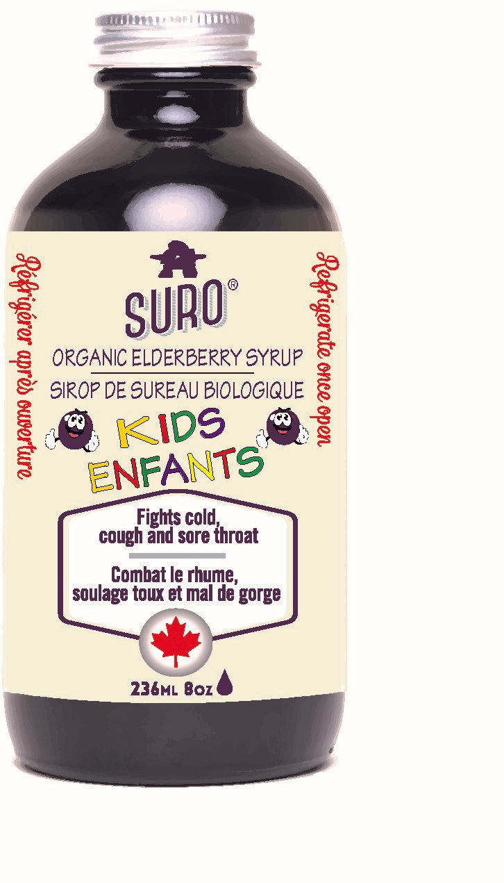 SURO Organic Elderberry Syrup For Kids 236ml