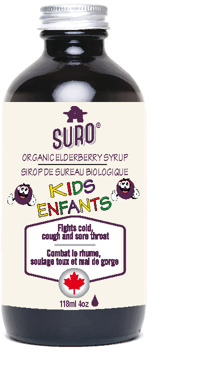 SURO Organic Elderberry Syrup for Kids 118ml