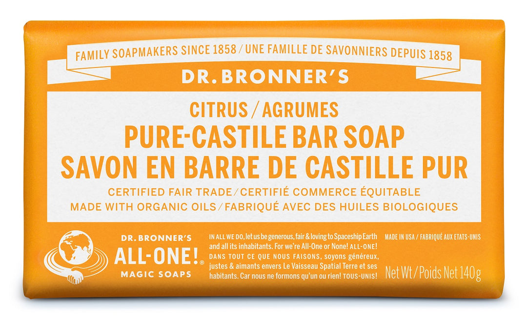 Dr. Bronner's  Citrus Pure Castile Bar Soap