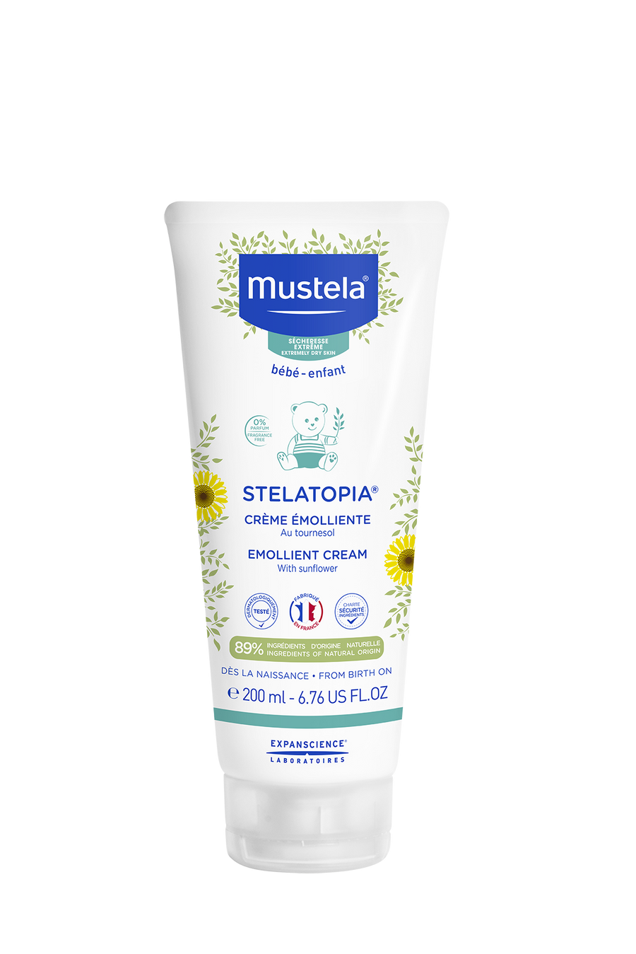 Mustela Stelatopia Emollient Cream for extremely dry skin (200ml)