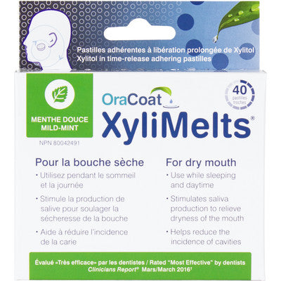 Oracoat Xylimelts Pastilles Mild Mint, 40 per pack