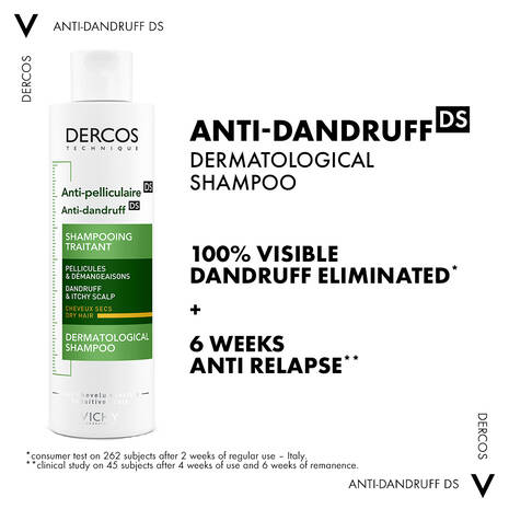 Vichy Dercos Anti-Dandruff Shampoo for Normal to Dry Hair, 200ml